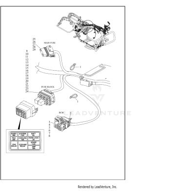 WIRING HARNESS, MAIN (9 OF 10)
