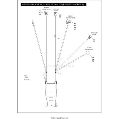 WIRING HARNESS, MAIN, NON-ABS (FAIRING MODELS)
