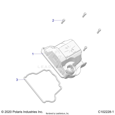 ENGINE, VALVE COVER - A25SEG50B1/B3 (C102228-1)