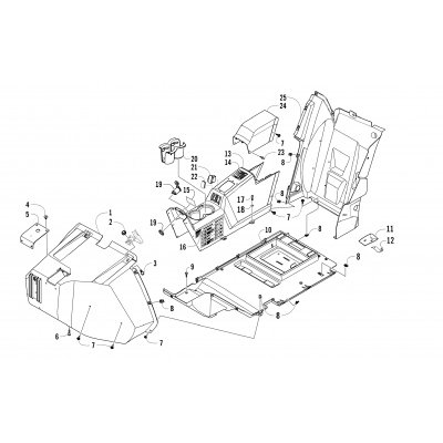 CONSOLE AND FLOOR PANEL ASSEMBLY