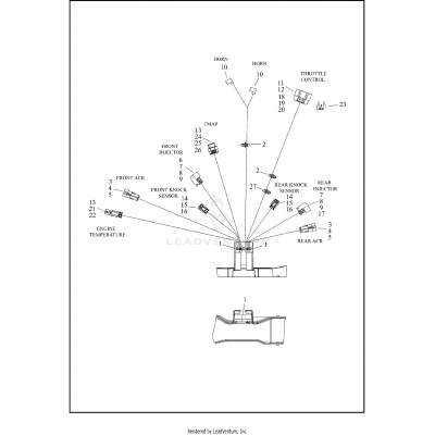 WIRING HARNESS, MAIN, NON-ABS - FLHX (3 OF 8)