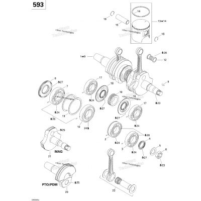Crankshaft And Pistons (593)