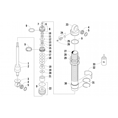 FRONT SUSPENSION SHOCK ABSORBER