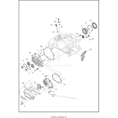 TRANSMISSION BEARINGS AND COVERS