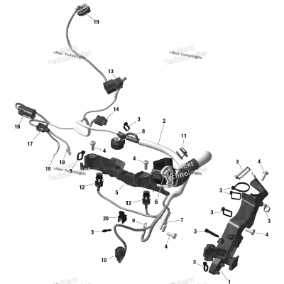 Rotax - Engine Harness Except Shot