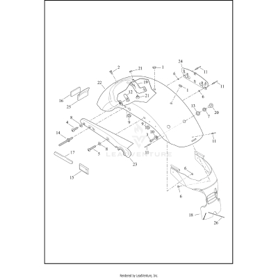 FENDERS, REAR - XL1200C