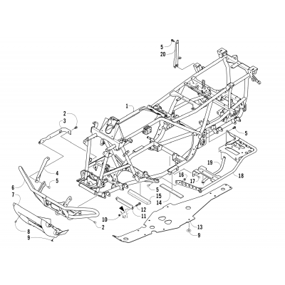 FRAME AND RELATED PARTS