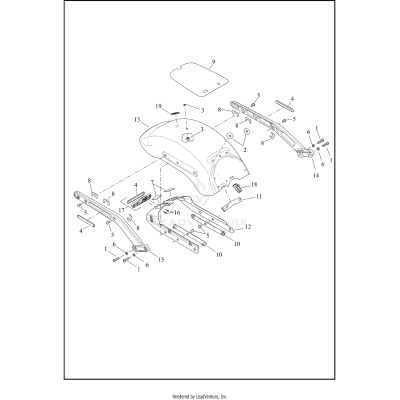 FENDERS AND SUPPORTS, REAR - FLFB, FLSTFI