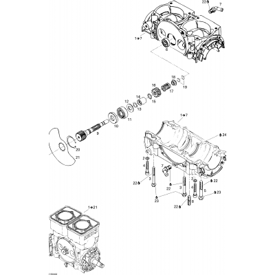 Crankcase, Rotary Valve