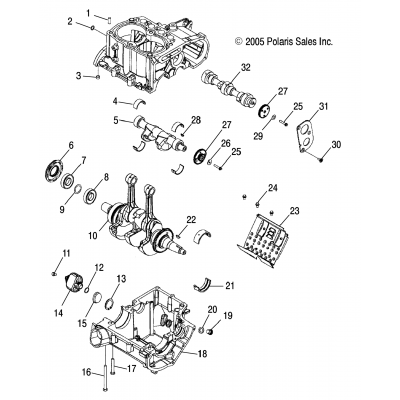Engine, Crankcase & Crankshaft