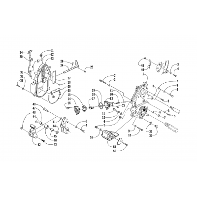 DROPCASE AND CHAIN TENSION ASSEMBLY