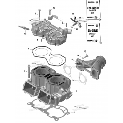 Engine - Cylinder And Cylinder Head - 600R E-Tec