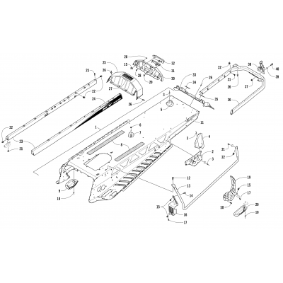 TUNNEL AND REAR RACK ASSEMBLY