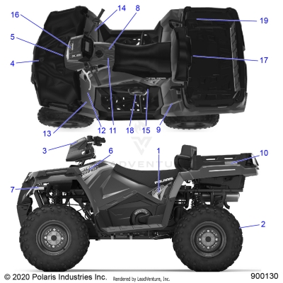 BODY, DECALS - A20SWE57A1/3A1 (900130-01)