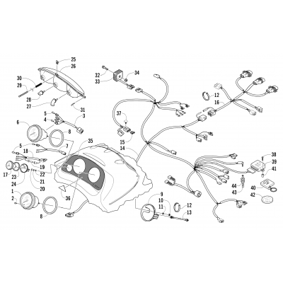 HEADLIGHT, INSTRUMENTS, AND WIRING ASSEMBLIES