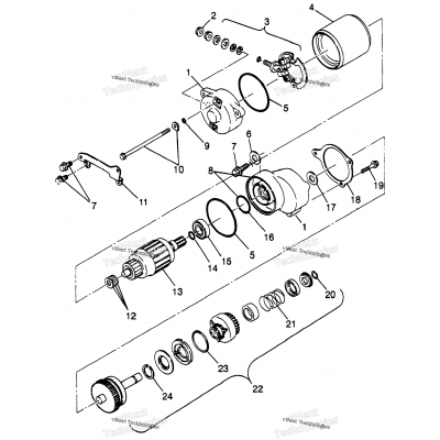 Starting Motor Scrambler 400L