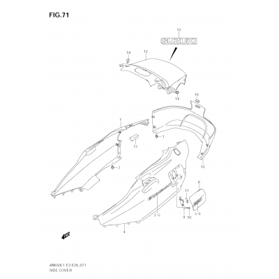 SIDE COVER (AN650 L1 E33)