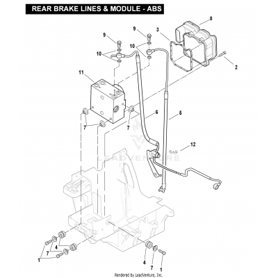 REAR BRAKE LINES & MODULE - ABS