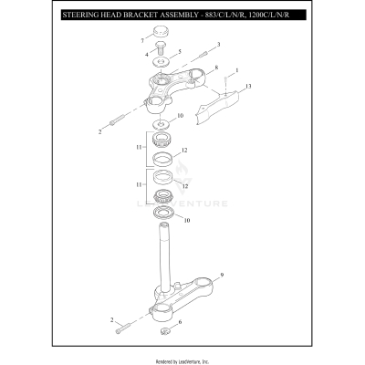 STEERING HEAD BRACKET ASSEMBLY - 883/C/L/N/R, 1200C/L/N/R