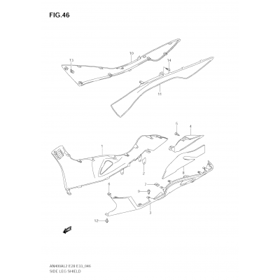 SIDE LEG SHIELD (AN400ZA L2 E28)