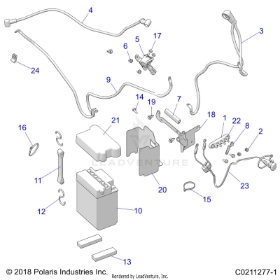 ELECTRICAL, BATTERY - A20SEG57A1/A4/A7/A9/B1/B4 [C0211277-1]