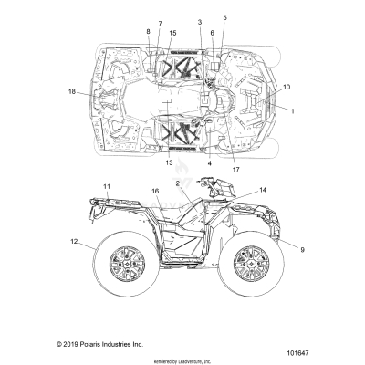 BODY, DECALS - A19SXA85B1/B4/SXE85BC/B9/ZBJ (101647)