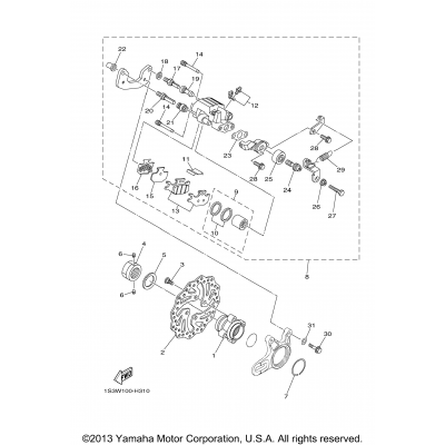 Rear Brake Caliper