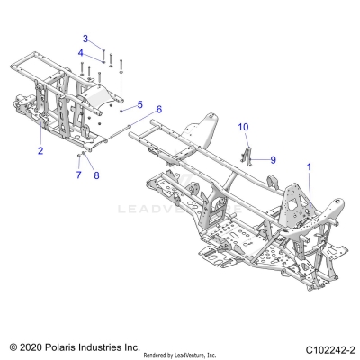 CHASSIS, FRAME - A23S6E57F1/FK (C102242-2)