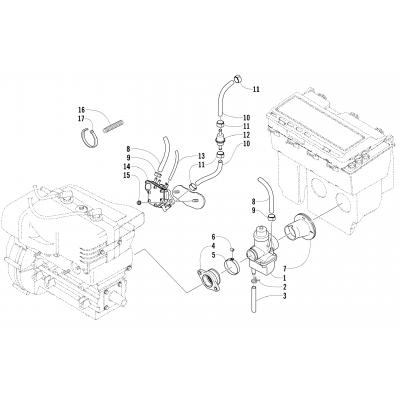 CARBURETOR AND FUEL PUMP ASSEMBLY