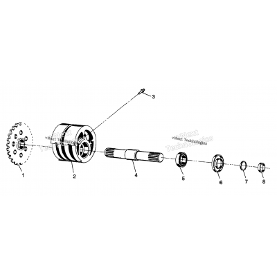 Front Tightener Assembly 6X6 350L