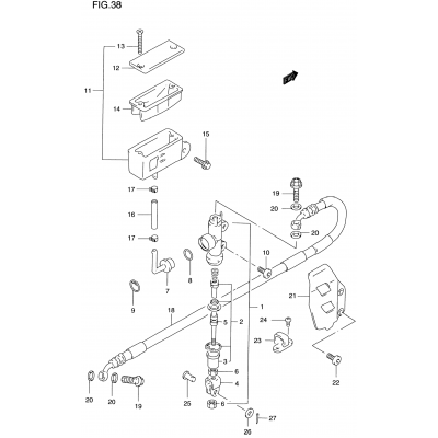 REAR MASTER CYLINDER (MODEL T)