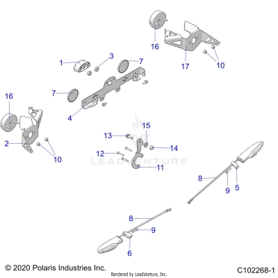 ELECTRICAL, TURN SIGNALS and LICENSE PLATE - A20SVE95PR (C102268-1)