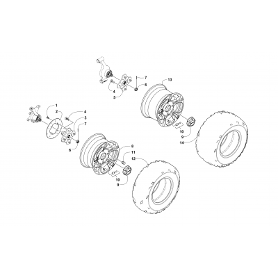 WHEEL AND TIRE ASSEMBLY