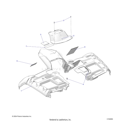 BODY, FRONT CAB and COVER - A25SYY95AH (C102693)