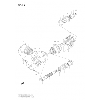 SECONDARY DRIVE GEAR