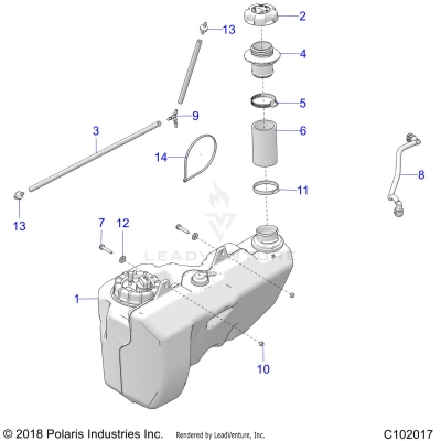 BODY, FUEL TANK - A19SXD95B9/SXE95BN/SXZ95BP (C102017)