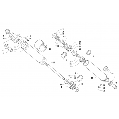 REAR SUSPENSION REAR ARM SHOCK ABSORBER