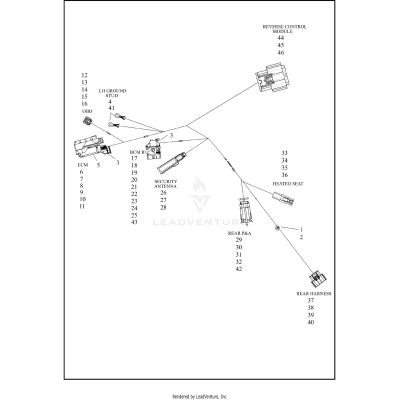 WIRE HARNESS, MAIN - FLHLT (5 OF 9)