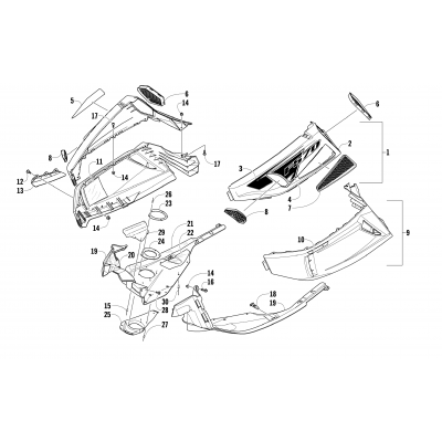 SKID PLATE AND SIDE PANEL ASSEMBLY