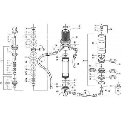 REAR SUSPENSION FRONT ARM SHOCK ABSORBER