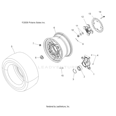 WHEELS, REAR and HUB - A19SVA85BG (49ATVWHEELREAR10SPXP550)