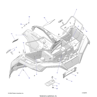 BODY, FRONT CAB - A25SKE57A1 (C102675)