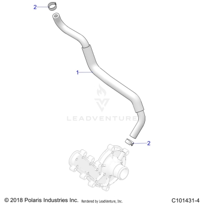 ENGINE, COOLING BYPASS - A25SVE95PG (C101431-4)
