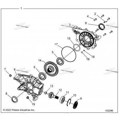 Drive Train, Rear Gearcase Internals