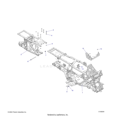 CHASSIS, FRAME - A25SKE57C1/CK/E1/EK (C102634)