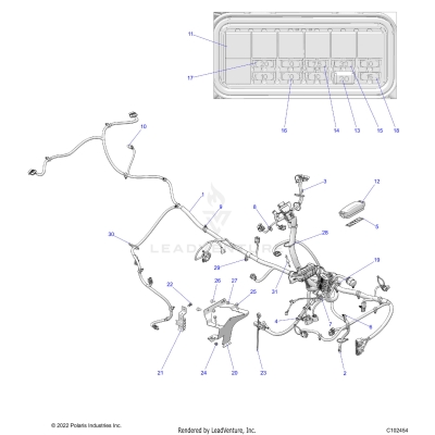 ELECTRICAL, MAIN WIRE HARNESS - A25SEE57B1/B3/B6/B9 (C102454)