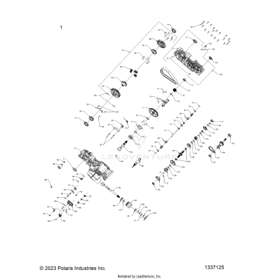DRIVE TRAIN, MAIN GEARCASE - A25SJE57CP/EP  (1337125)