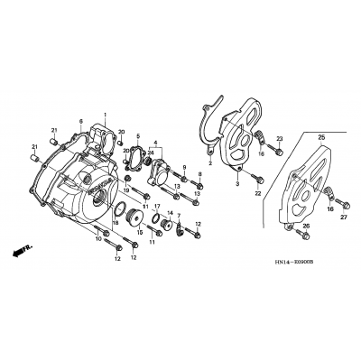 LEFT CRANKCASE COVER