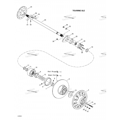 Driven Pulley (Touring Sle)