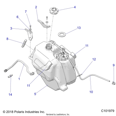 BODY, FUEL TANK ASM. - A19S6E57F1/FL [C101979]